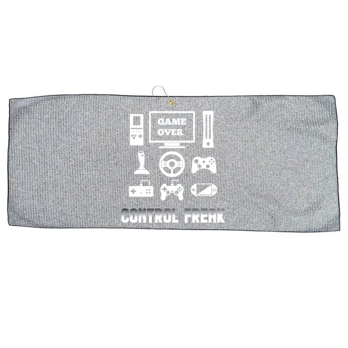 Control Freak Video Game Player Gaming Gamer Pc Console Geek Gift Large Microfiber Waffle Golf Towel