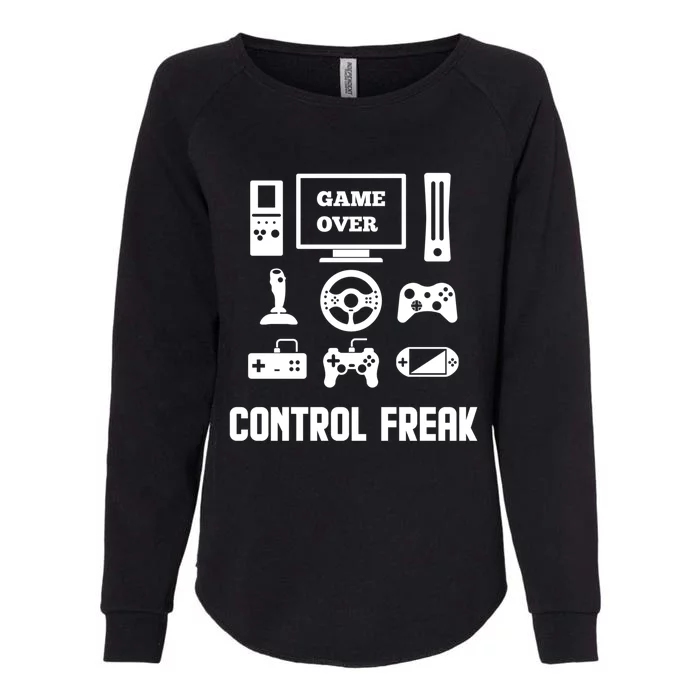 Control Freak Video Game Player Gaming Gamer Pc Console Geek Gift Womens California Wash Sweatshirt