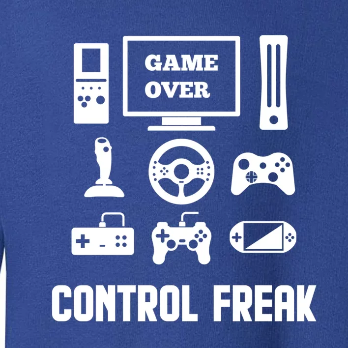 Control Freak Video Game Player Gaming Gamer Pc Console Geek Gift Toddler Sweatshirt