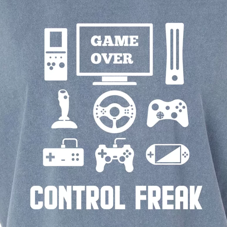 Control Freak Video Game Player Gaming Gamer Pc Console Geek Gift Garment-Dyed Women's Muscle Tee