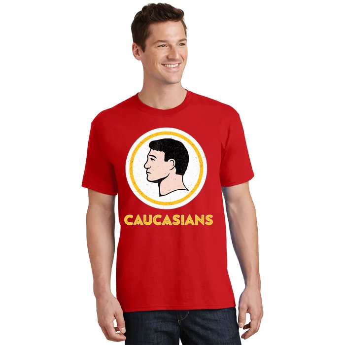 Caucasians Funny Vintage Caucasians Pride Tee T-Shirt