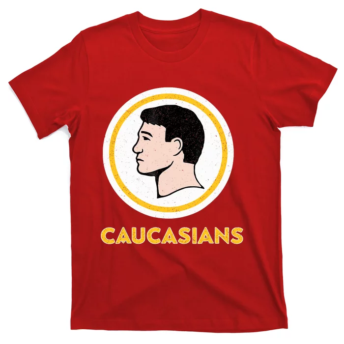 Caucasians Funny Vintage Caucasians Pride Tee T-Shirt