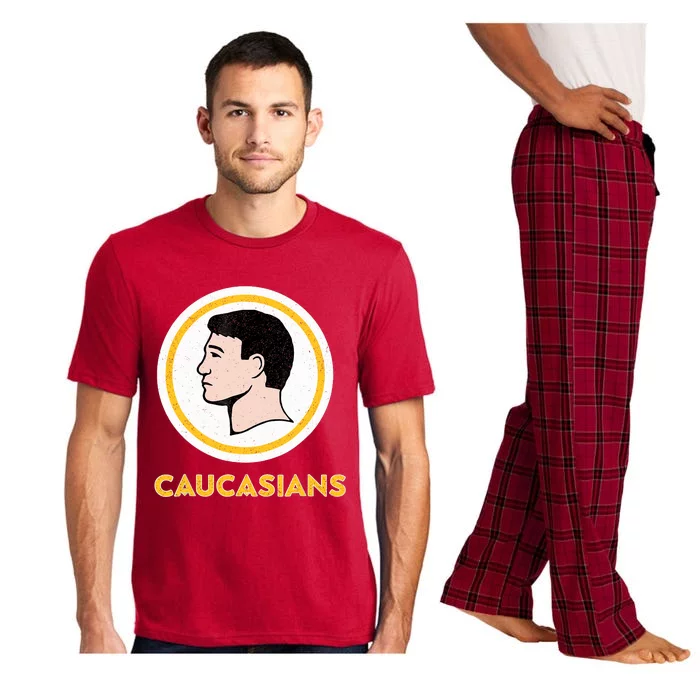 Caucasians Funny Vintage Caucasians Pride Tee Pajama Set