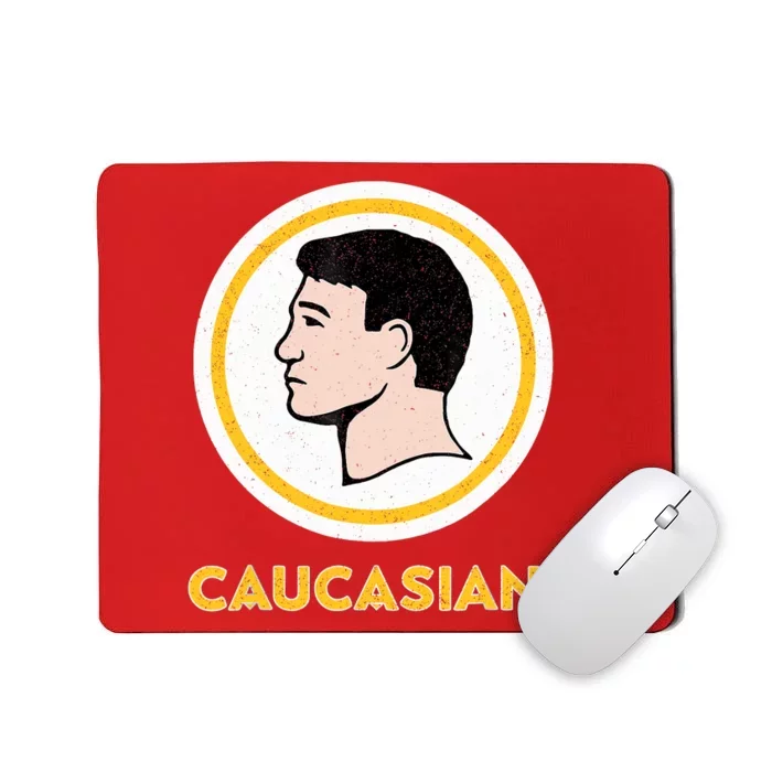 Caucasians Funny Vintage Caucasians Pride Tee Mousepad