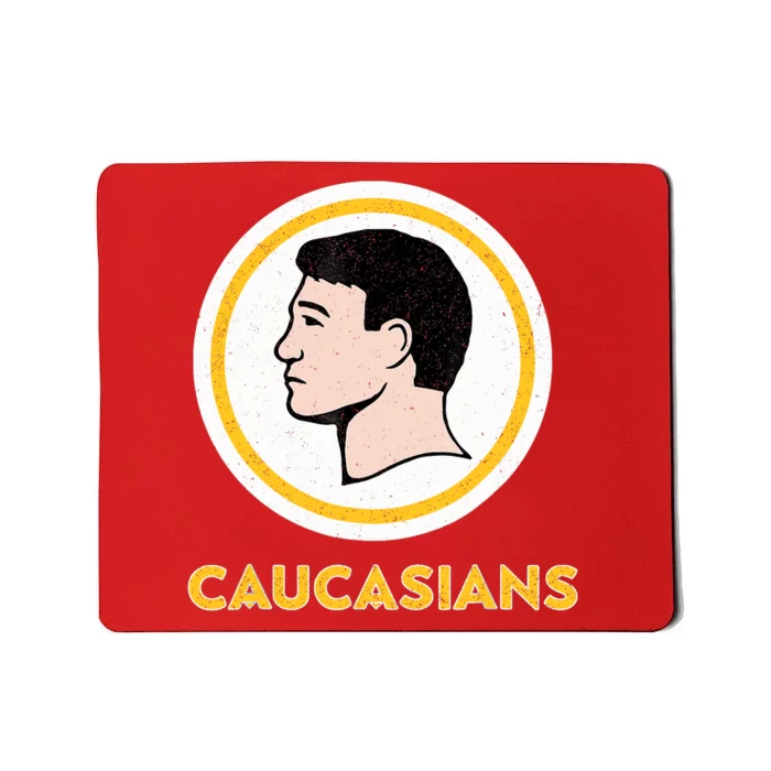 Caucasians Funny Vintage Caucasians Pride Tee Mousepad