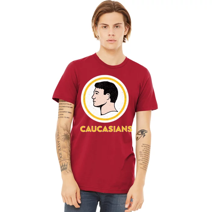 Caucasians Funny Vintage Caucasians Pride Tee Premium T-Shirt