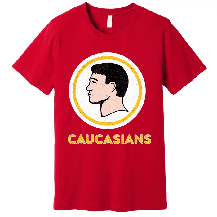 Caucasians Funny Vintage Caucasians Pride Tee Premium T-Shirt