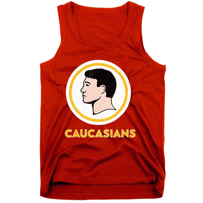 Caucasians Funny Vintage Caucasians Pride Tee Tank Top