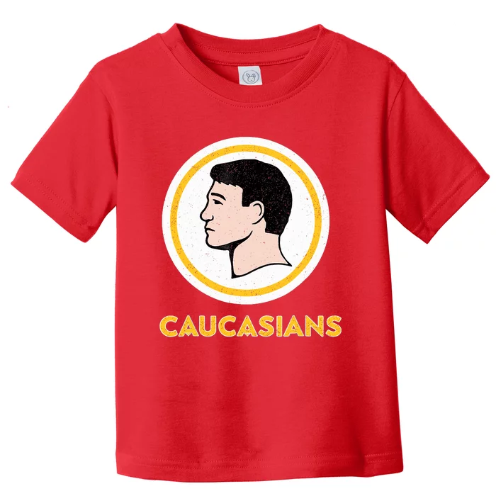 Caucasians Funny Vintage Caucasians Pride Tee Toddler T-Shirt