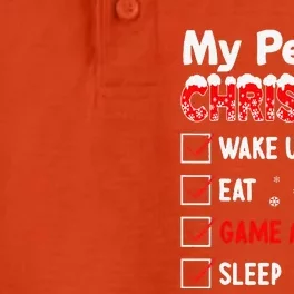 Christmas Funny Video Gamer My Perfect Christmas Dry Zone Grid Performance Polo