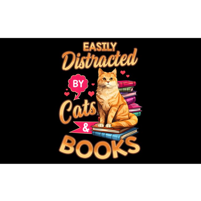 Cat For Women Book Lover Funny Cats And Books Bumper Sticker