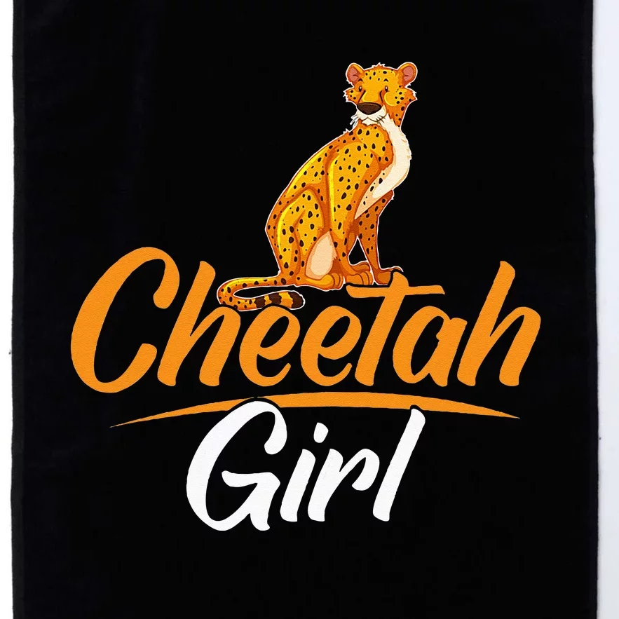 Cheetahs Funny Wild Cat Cheetah Girl Platinum Collection Golf Towel