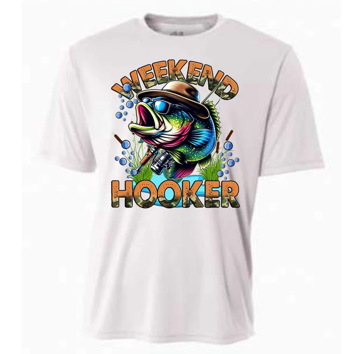 Cool Fishing Weekend Hooker Cooling Performance Crew T-Shirt