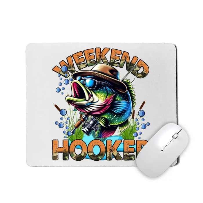 Cool Fishing Weekend Hooker Mousepad