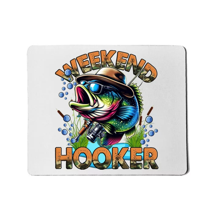 Cool Fishing Weekend Hooker Mousepad