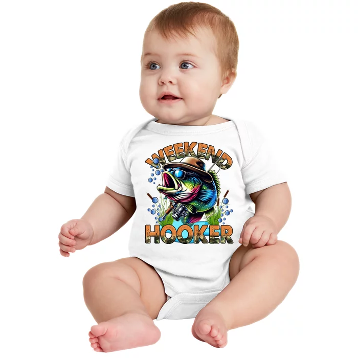 Cool Fishing Weekend Hooker Baby Bodysuit