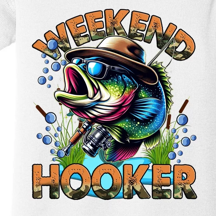 Cool Fishing Weekend Hooker Baby Bodysuit