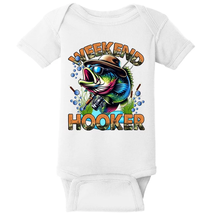 Cool Fishing Weekend Hooker Baby Bodysuit