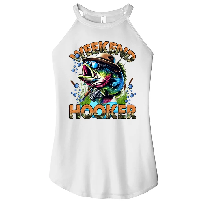 Cool Fishing Weekend Hooker Women’s Perfect Tri Rocker Tank