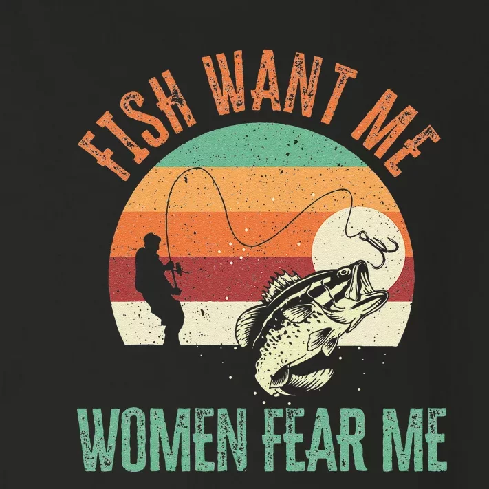 Cute Fish Want Me Fear Me Fishing Fisherman Angler Toddler Long Sleeve Shirt