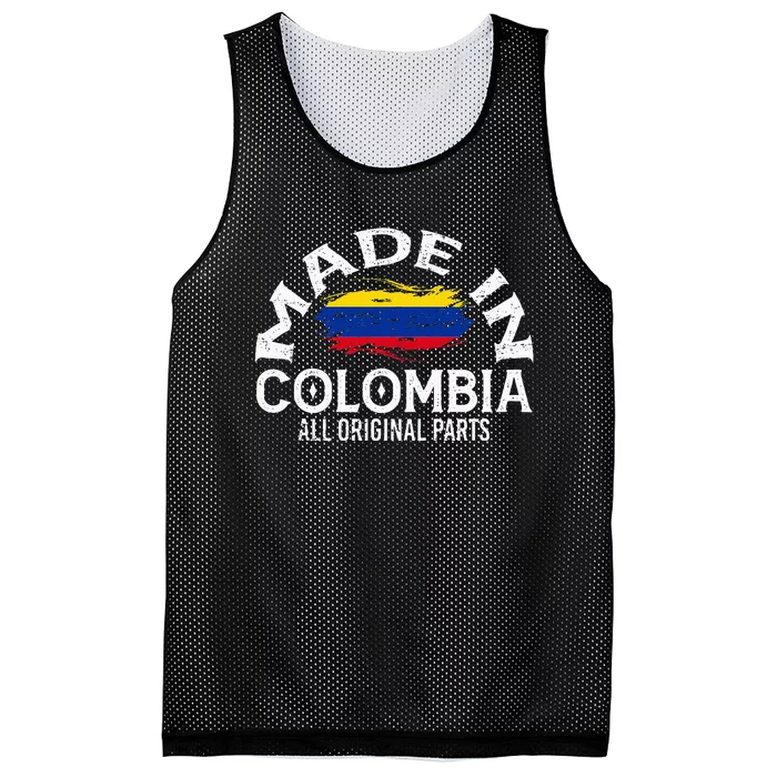 Colombia For Wo Colombian Made Flag Mesh Reversible Basketball Jersey Tank