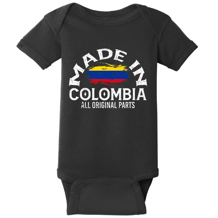 Colombia For Wo Colombian Made Flag Baby Bodysuit