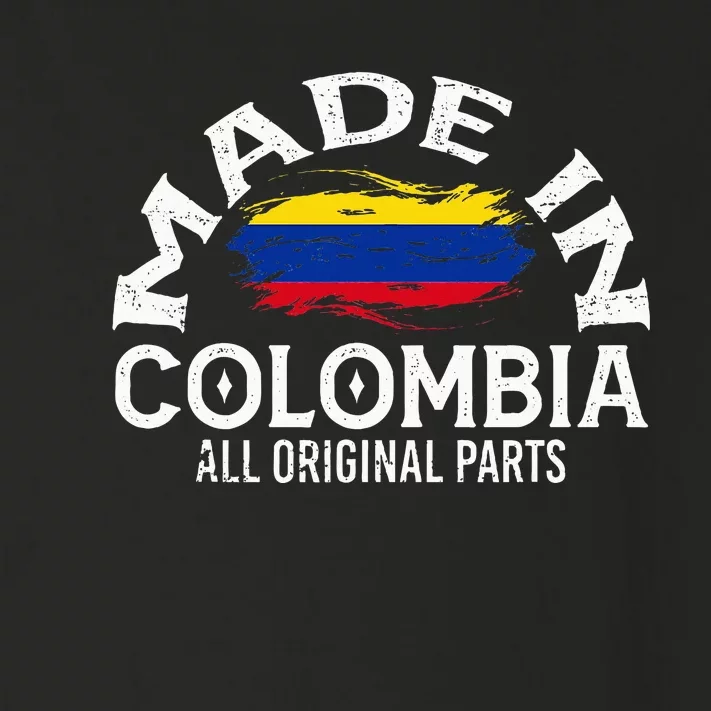 Colombia For Wo Colombian Made Flag Toddler Long Sleeve Shirt