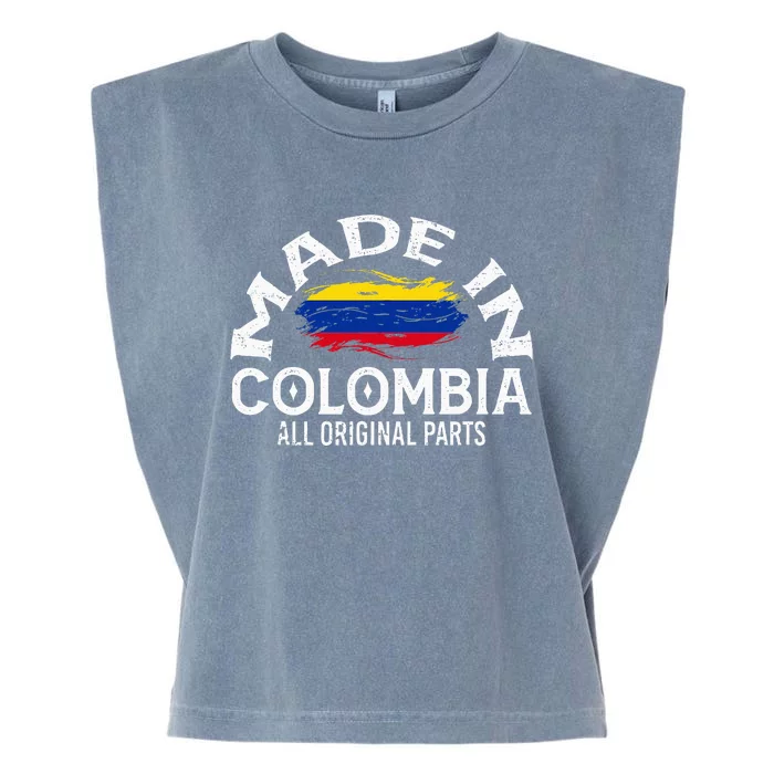 Colombia For Wo Colombian Made Flag Garment-Dyed Women's Muscle Tee