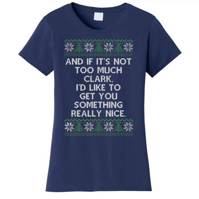 Christmas Family Winter Vacation Ugly Sweater Style Women's T-Shirt