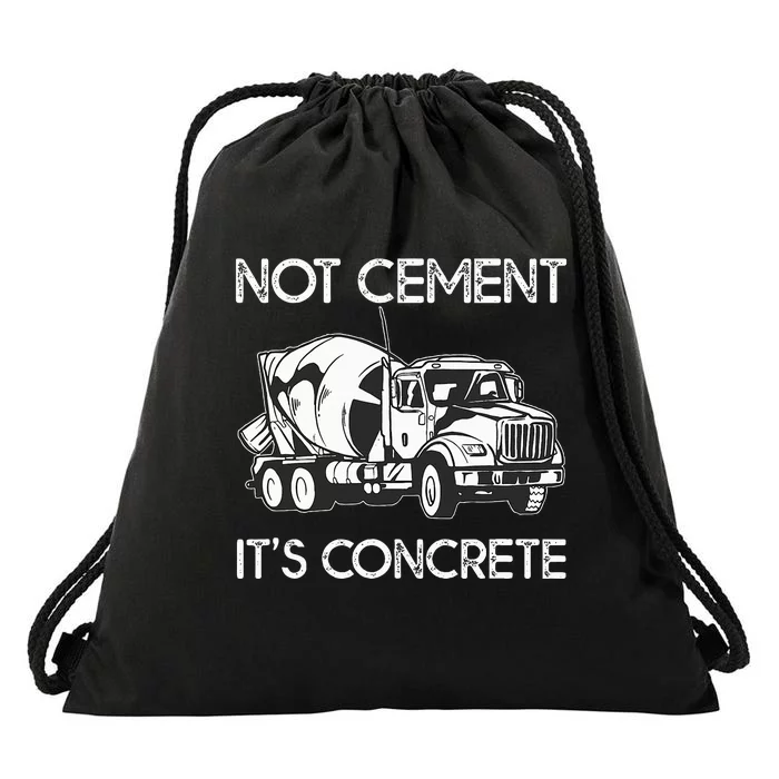 Concrete Finisher Worker Cement Mixer Truck Driver Drawstring Bag