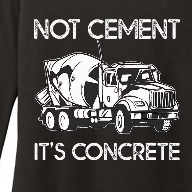 Concrete Finisher Worker Cement Mixer Truck Driver Womens CVC Long Sleeve Shirt