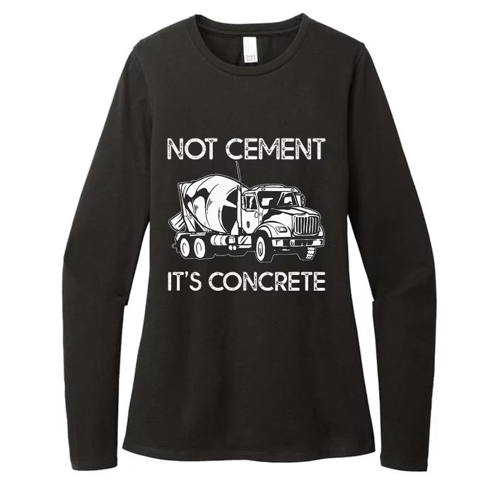 Concrete Finisher Worker Cement Mixer Truck Driver Womens CVC Long Sleeve Shirt