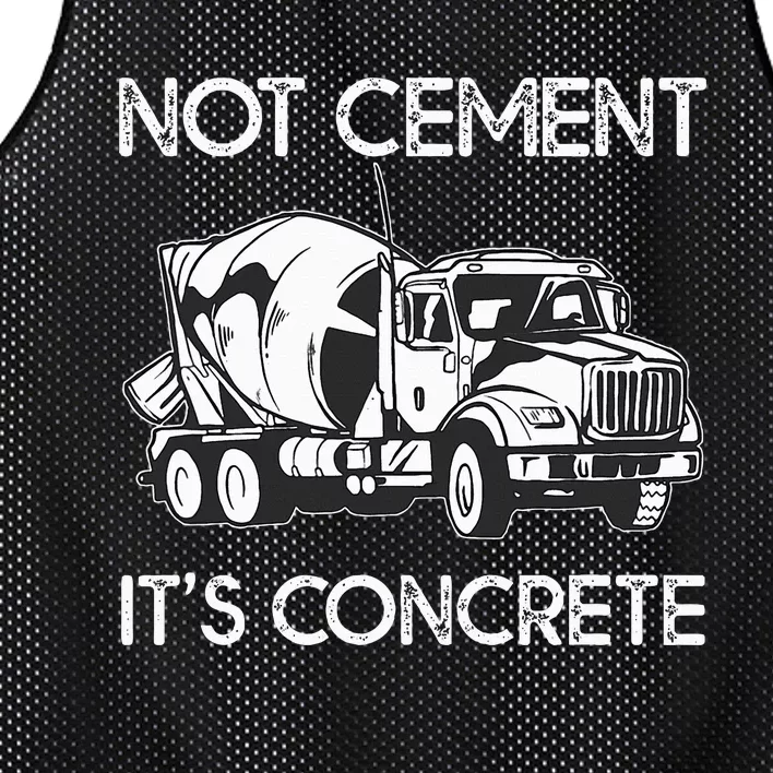 Concrete Finisher Worker Cement Mixer Truck Driver Mesh Reversible Basketball Jersey Tank