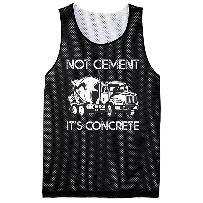 Concrete Finisher Worker Cement Mixer Truck Driver Mesh Reversible Basketball Jersey Tank