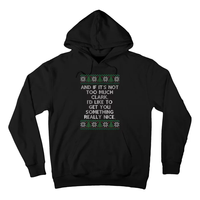 Christmas Family Winter Vacation Ugly Sweater Style Hoodie