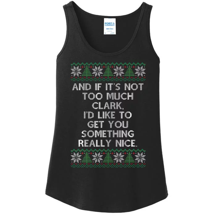 Christmas Family Winter Vacation Ugly Sweater Style Ladies Essential Tank