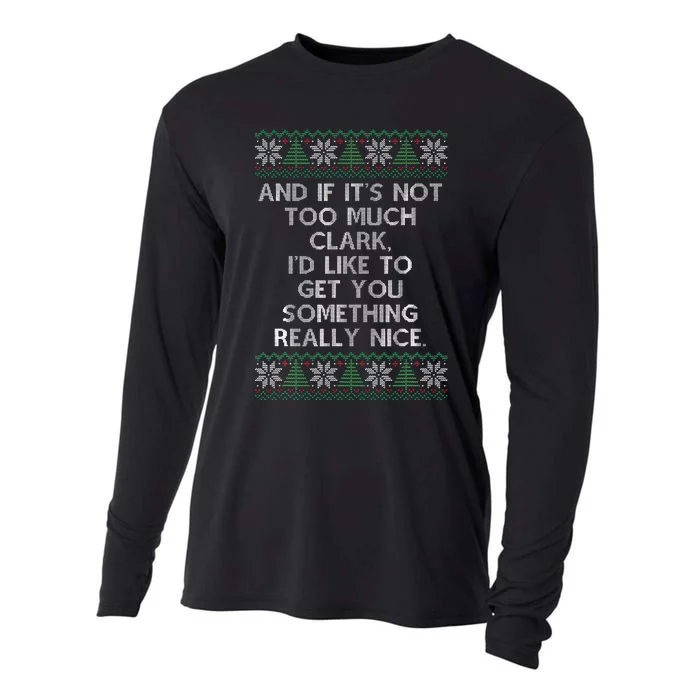 Christmas Family Winter Vacation Ugly Sweater Style Cooling Performance Long Sleeve Crew