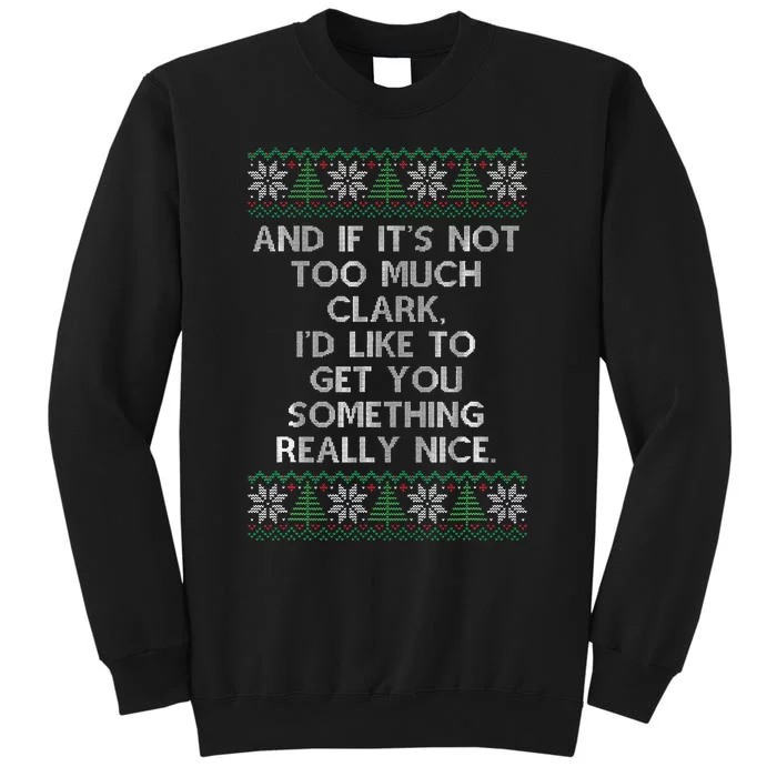 Christmas Family Winter Vacation Ugly Sweater Style Tall Sweatshirt