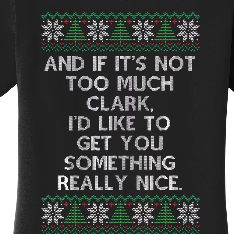 Christmas Family Winter Vacation Ugly Sweater Style Women's T-Shirt