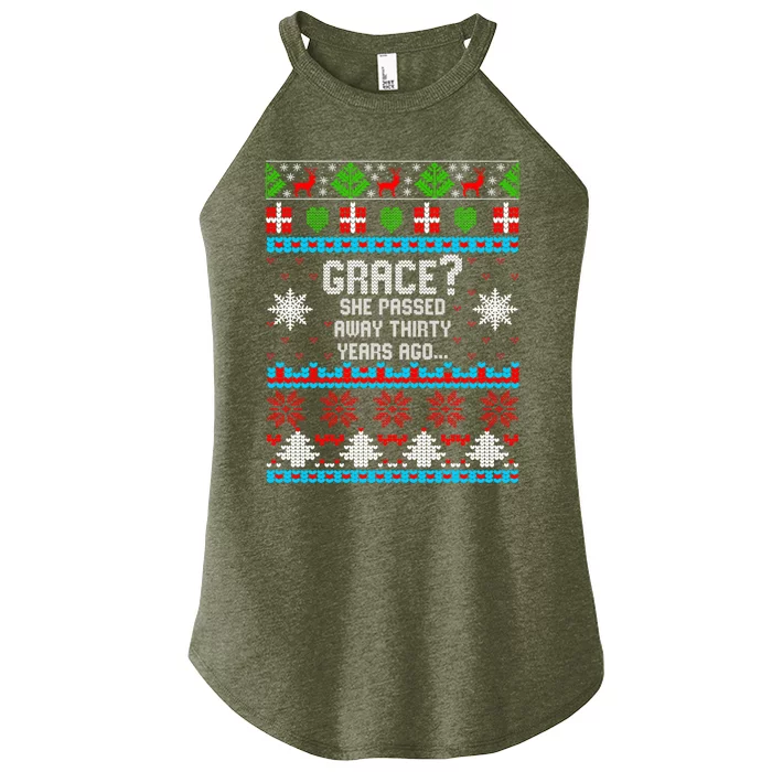 Christmas Family Winter Vacation Ugly Sweater Style Women’s Perfect Tri Rocker Tank