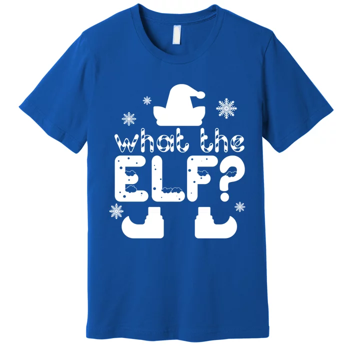 Christmas Funny What The Elf Gift Premium T-Shirt