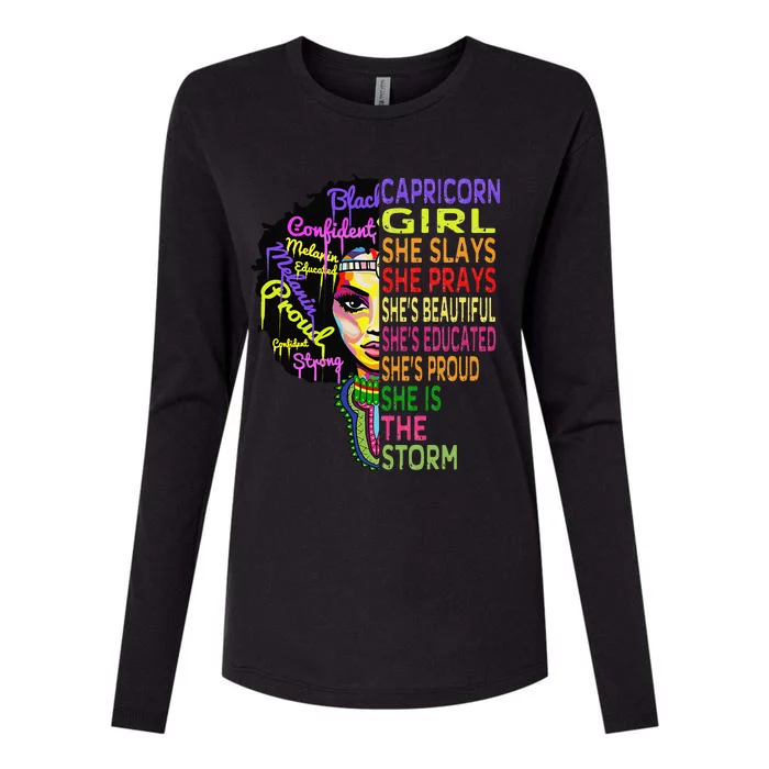 Capricorn for Wo Birthday Gifts Womens Cotton Relaxed Long Sleeve T-Shirt