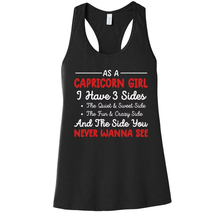 Capricorn for wo Astrology birthday Capricorn Women's Racerback Tank