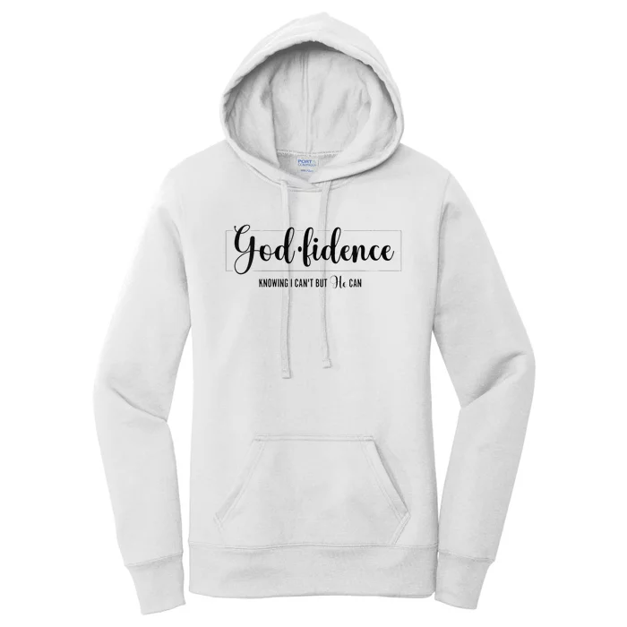 Christian For Women Godfidence Trust God Faith Gift Women's Pullover Hoodie