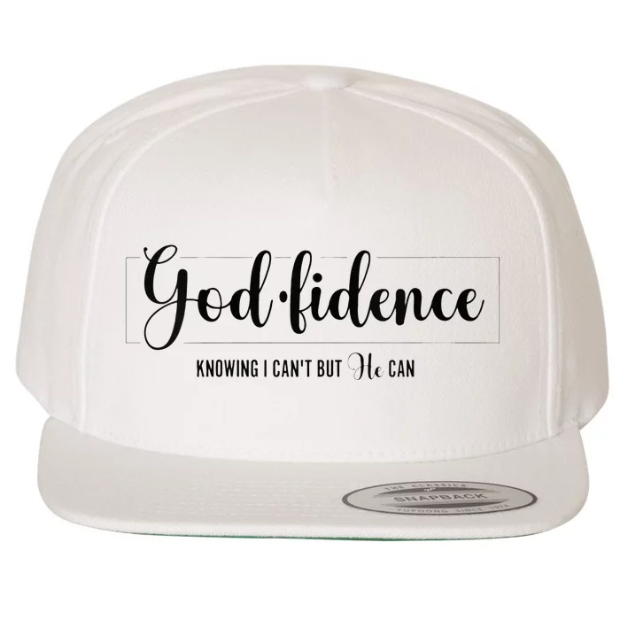 Christian For Women Godfidence Trust God Faith Gift Wool Snapback Cap