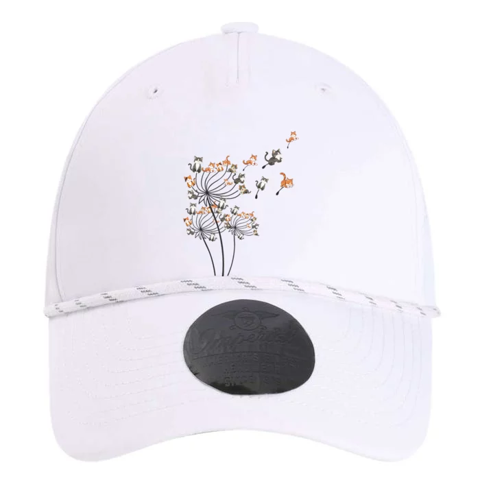 Cat For Women Cute Dandelion Flower Performance The Dyno Cap