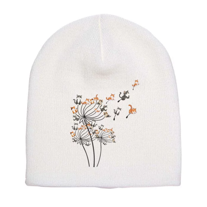 Cat For Women Cute Dandelion Flower Short Acrylic Beanie