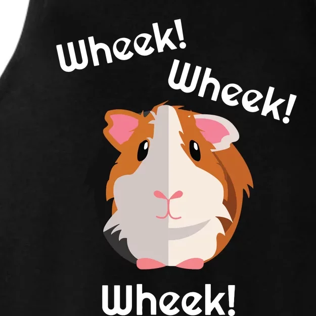 Cute Funny Wheek Guinea Pig Owner Cavy Lover Ladies Tri-Blend Wicking Tank