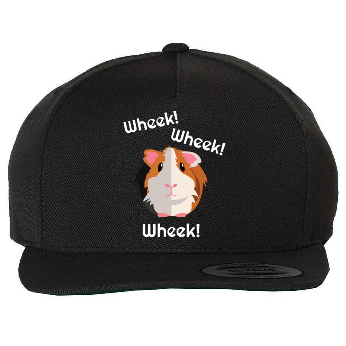 Cute Funny Wheek Guinea Pig Owner Cavy Lover Wool Snapback Cap