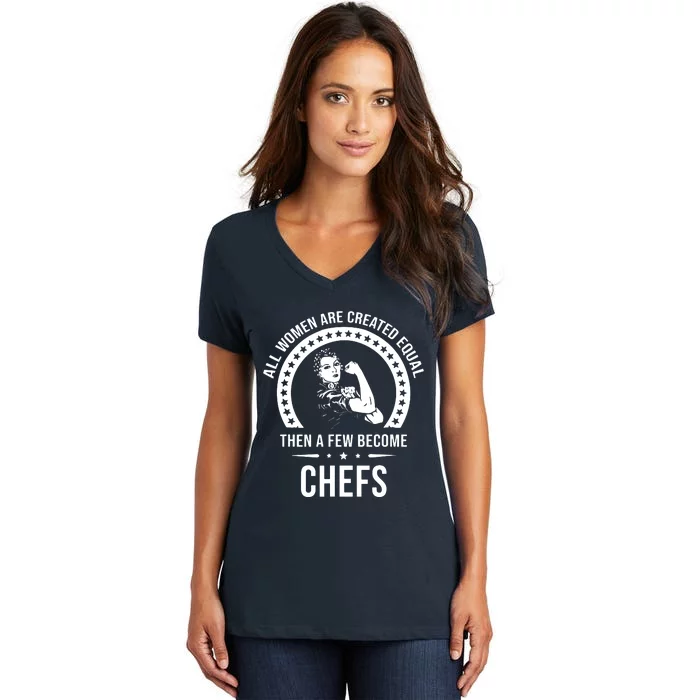 Chef For Women Chef Women's V-Neck T-Shirt